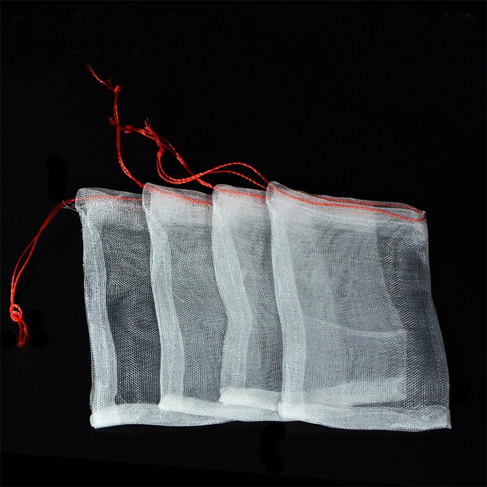 50pcs Garden Plant Fruit Protection Drawstring Repellent Net Bag For Insects Pests Birds