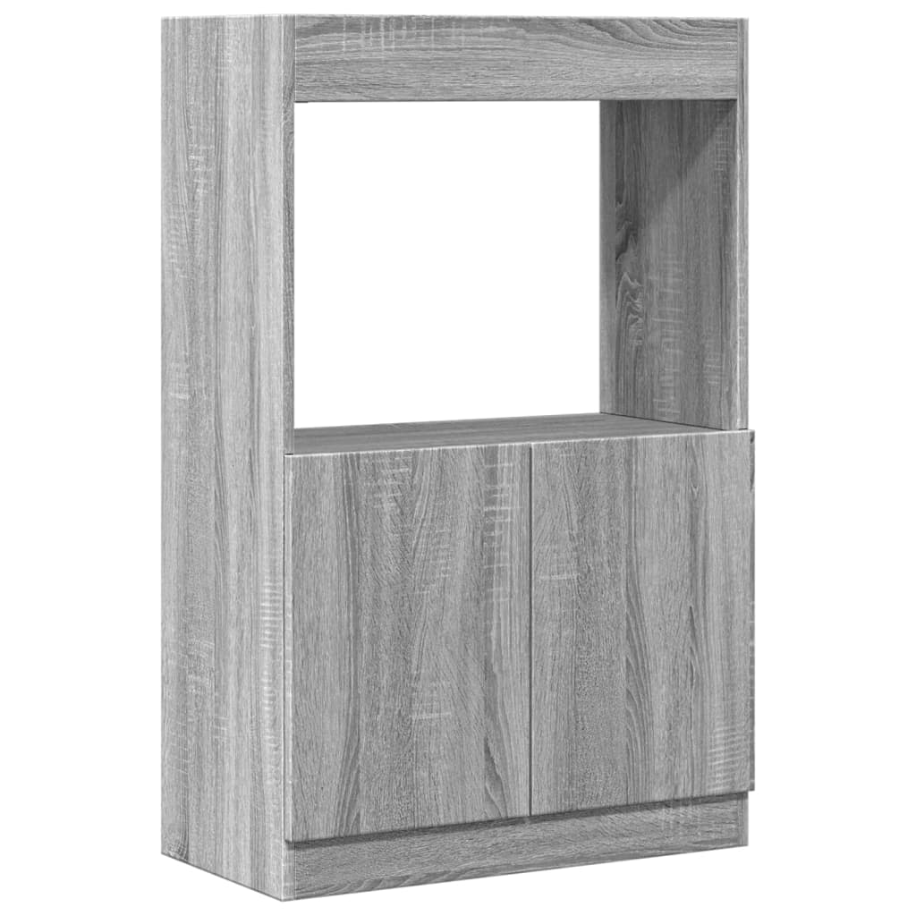 Highboard Gray Sonoma Oak 63 x 33 x 100 cm Particleboard