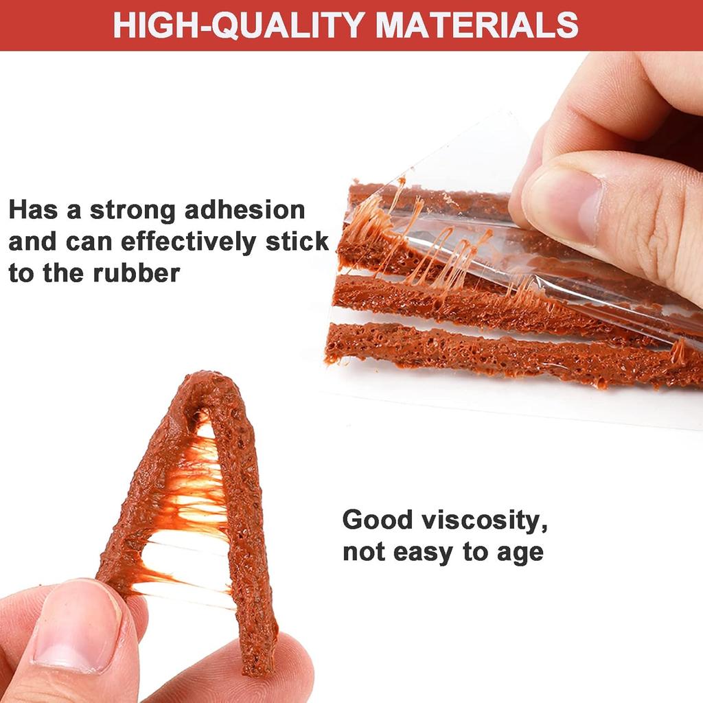60 Pcs Tire Repair Plugs, Tire Repair Gum For Tubeless Puncture,Tires Strings Rubber Plug Tool For Car, RV, SUV, ATV, Motorcycle, Truck,Tractor