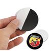 4Pcs 56mm Aluminum Alloy Car Wheel Center Sticker For Fiat Abarth 500e Panda Tipo FR Argo Freemont Viaggio Bravo Punto Doblo