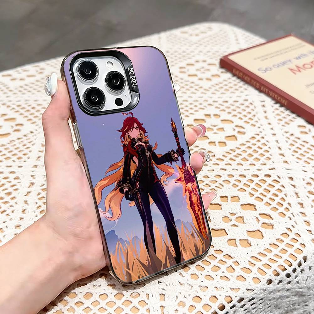 COOL Marveka Genshin Impact   Phone Case For iPhone 17,16,15,14,13,12,11 Plus,Pro Max,XS,Colored Silver Phone Case