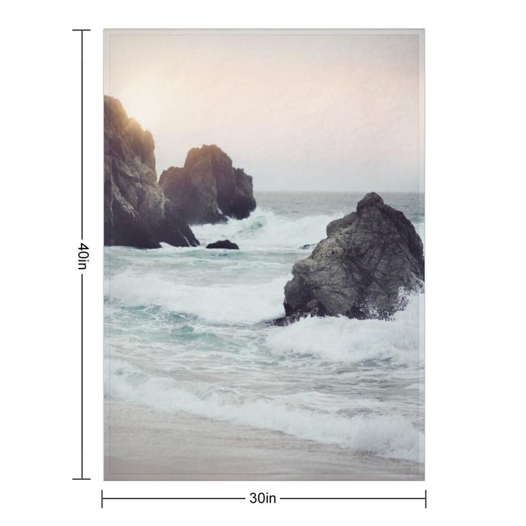 West Coast Beach Throw Blanket Single for Babies Luxury Designer for Winter Blankets