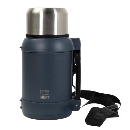 Pearl Metal Large Capacity Stainless Steel Water Bottle, 1500ml, 1.5L, Navy, Exheat, HC-906