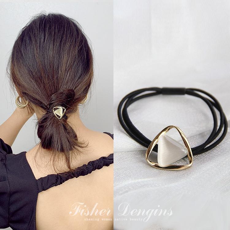 Korean Rhinestone Elegant Scrunchies Women Girls Elastic Hair Rubber Band Accessories Tie Hair Ring Rope Headdress