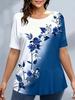 Summer Floral Flower 3D Print T-Shirts Women Casual Short Sleeve Round Neck T Shirt Harajuku Y2K Tees Top Female Street Clothing