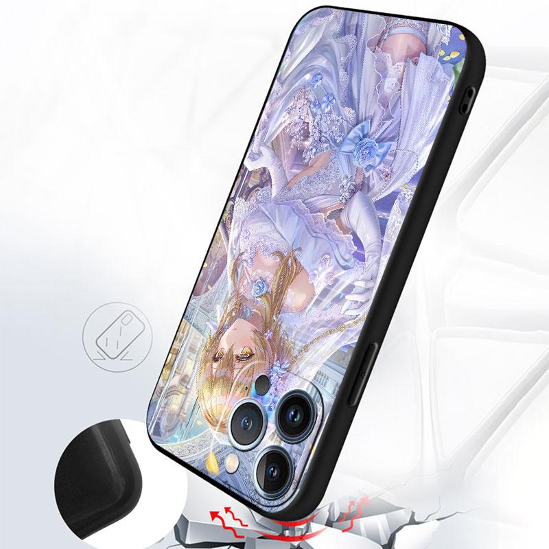 Soft Case For Apple iPhone 11 13 Pro Max 14 12 Mini 7 8 Plus X XS XR SE 2020 6 6S 5 5S Phone Cover Funda Genshin Impact Girl Sac