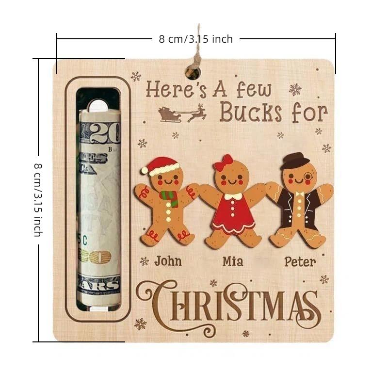 Christmas Cute Money Holder Christmas Ornament Decoration Santa Claus Snowman Christmas Tree Decorations