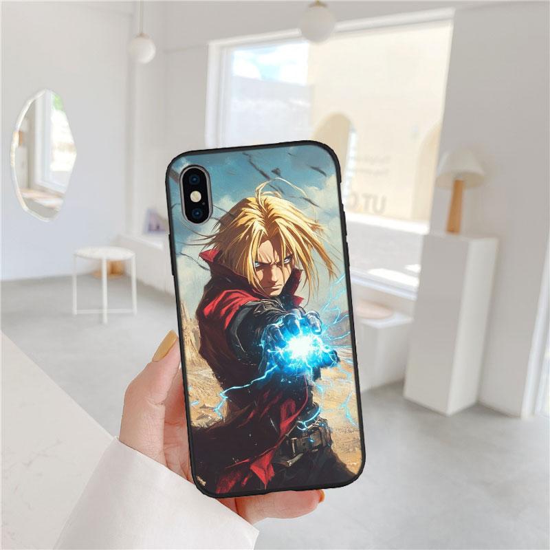 LO45 Fullmetal Alchemist Soft Shell Phone Case for Redmi Note 10 11 12 Pro Max 10S 10C 10T 11A 11S 12S 12C