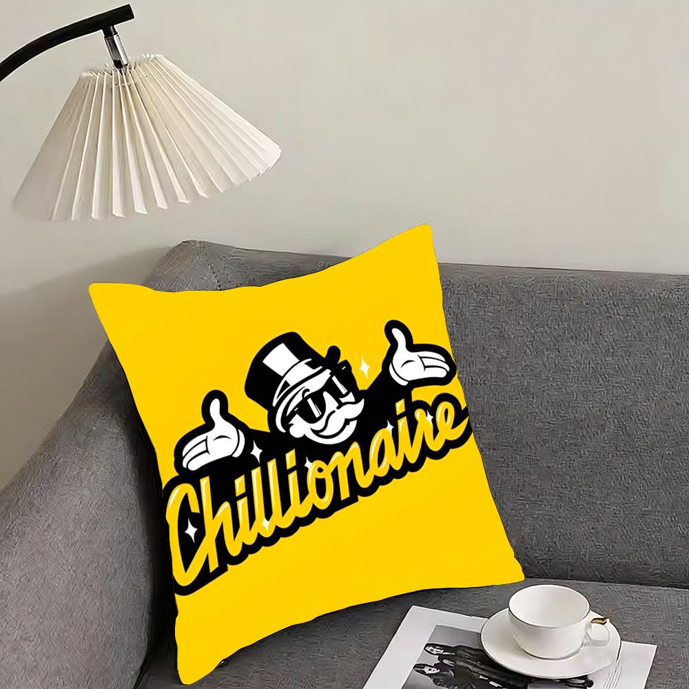 Monopoly Cushion Cover Reversible Plush Pillow Cover – For car, sofa, bedroom, perfect as a gift.