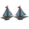 Sailing Boat Decor Vintage Style Nautical Decoration for Home Bar Coffee Shop Photos Props