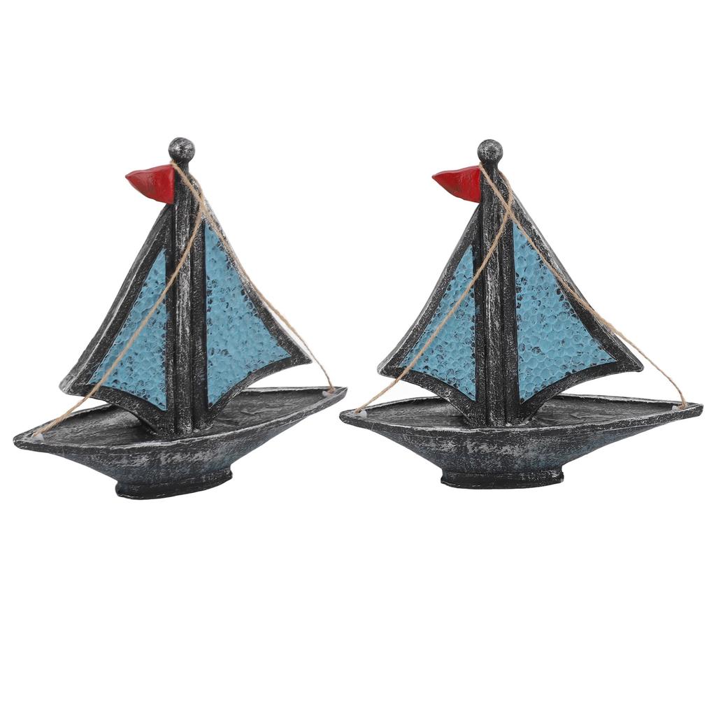 Sailing Boat Decor Vintage Style Nautical Decoration for Home Bar Coffee Shop Photos Props