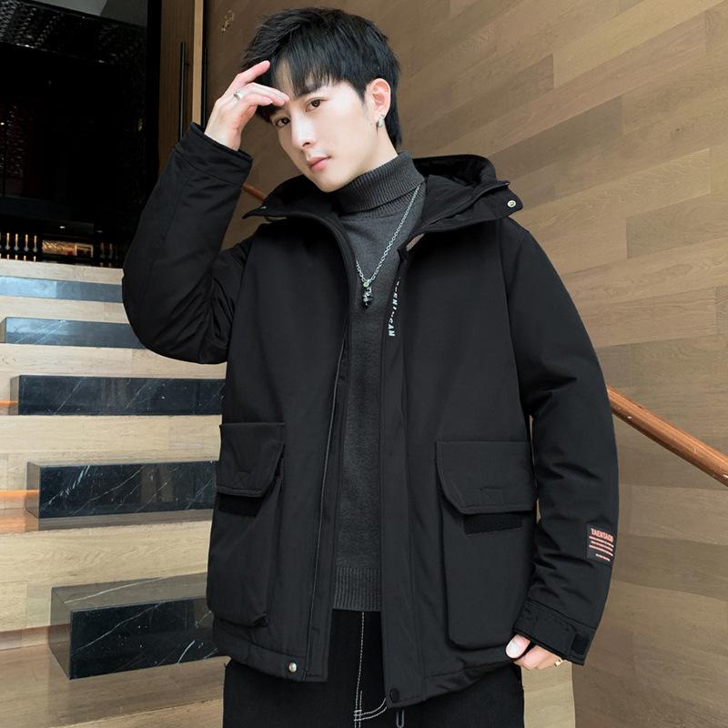 Пуховик мужской зимний модный бренд красивая рабочая одежда повседневная утолщенная — фото 3