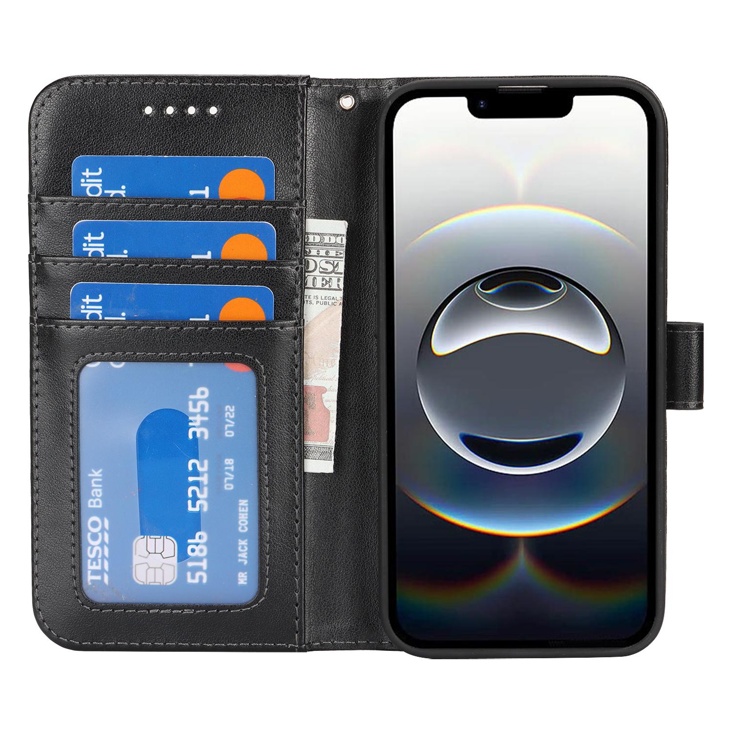 

For iPhone 16e Case R61 Texture Wallet Leather Flip Phone Cover Rose Gold
