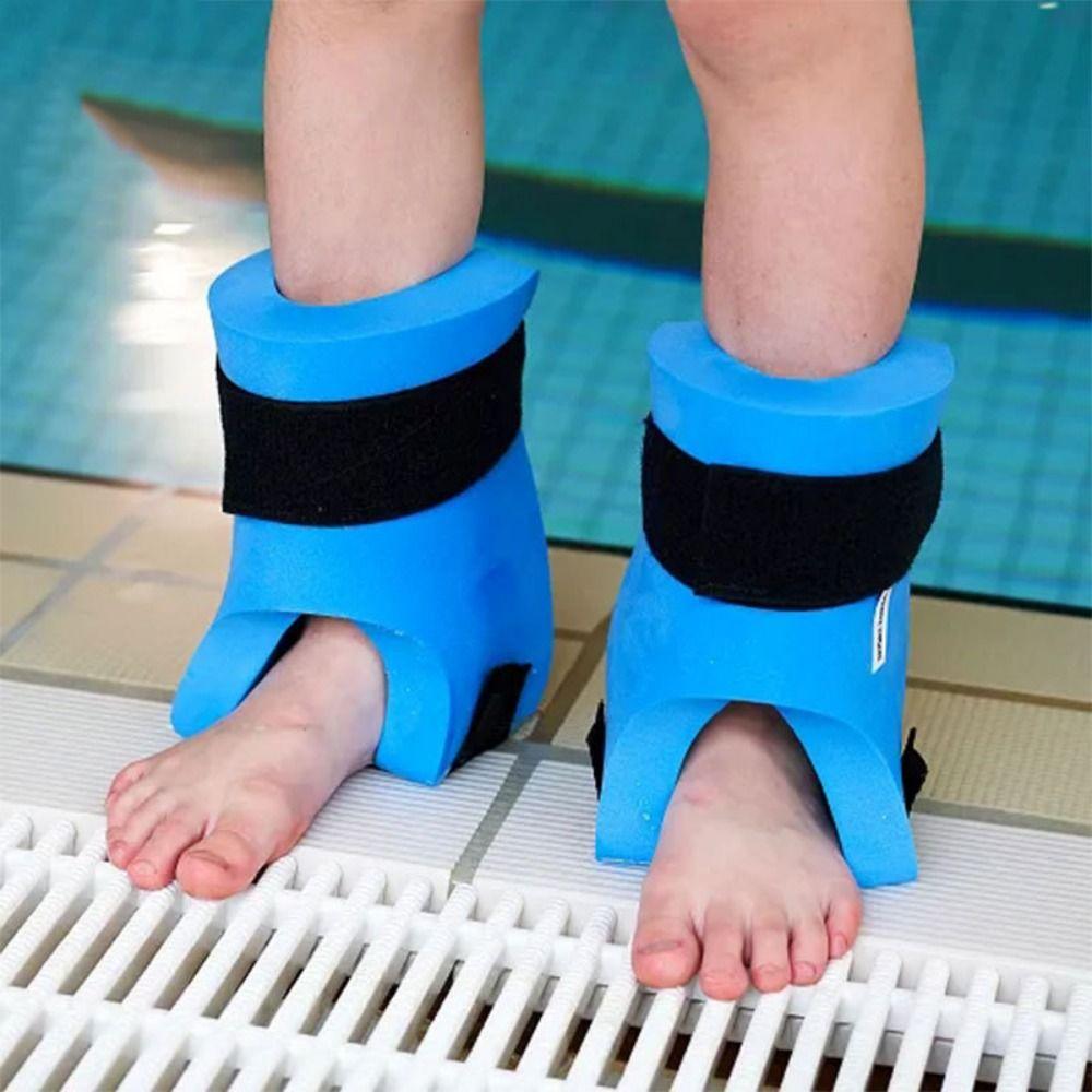 1Pair Adjustable Ankle Flotation Cuffs EVA Foam Flotation Sleeve for Pool Exercise