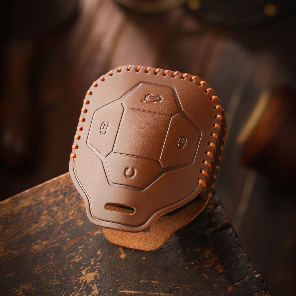 Retro Key Cover for Jettrip X70plus X70s Car Key Case, Real Cowhide Protective Case