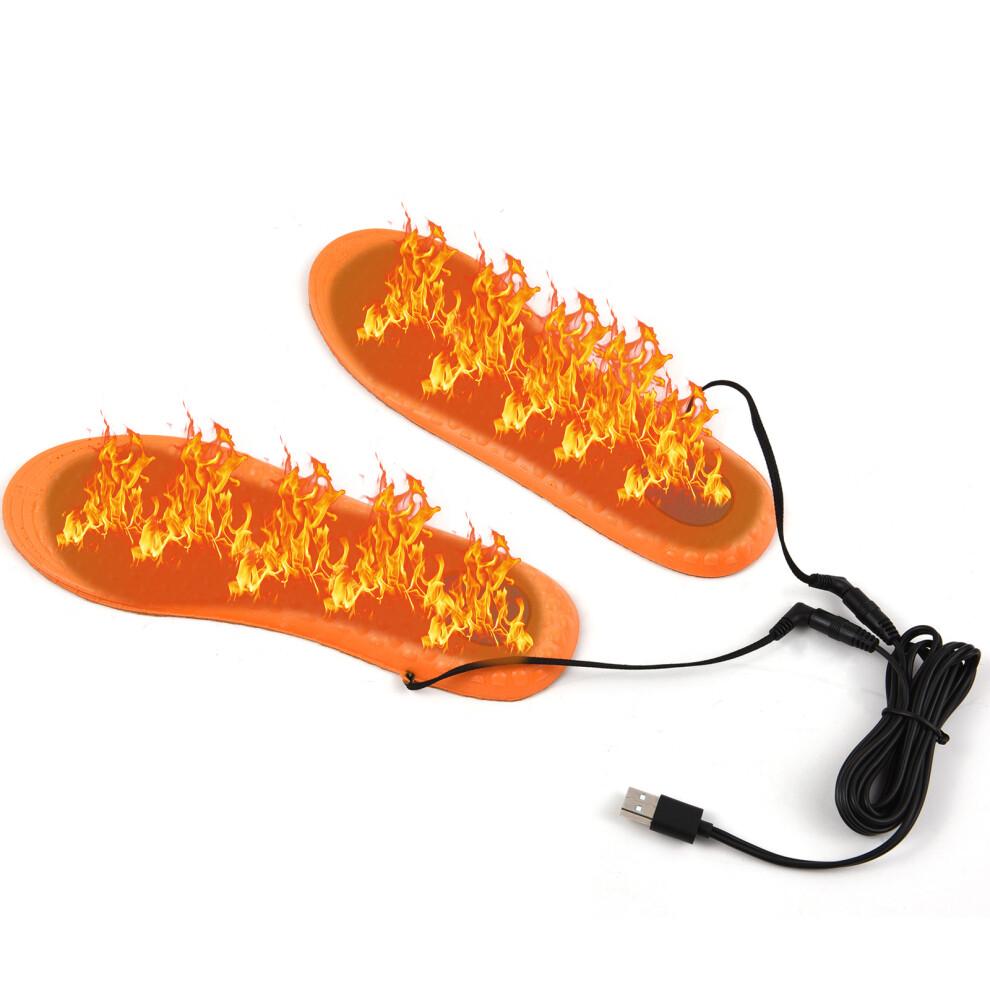 USB Rechargeable Electric Heated Shoe Insoles