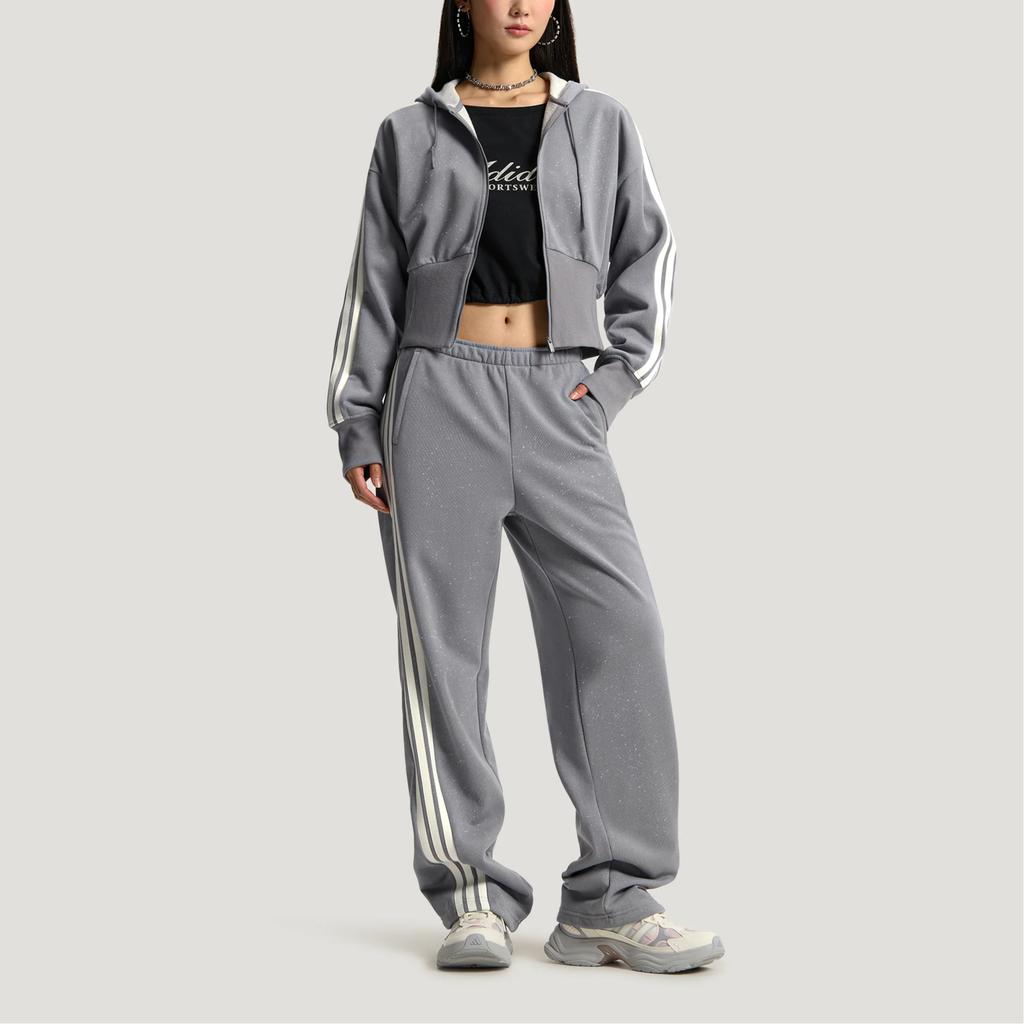 Adidas Jackets Women's Gray Hooded Non Detachable Moderate Other KX8906