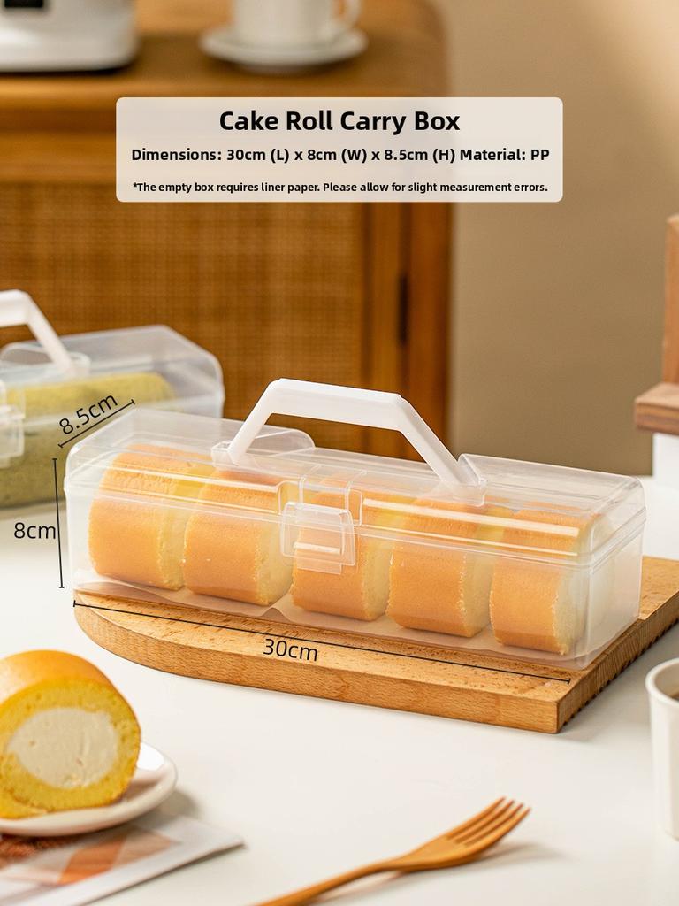 Reusable Transparent Cake Box Handheld Baking Preservation Base Tray for 6 Inch 8 Inch Cakes DIY Baking Tools Kitchen Supplies