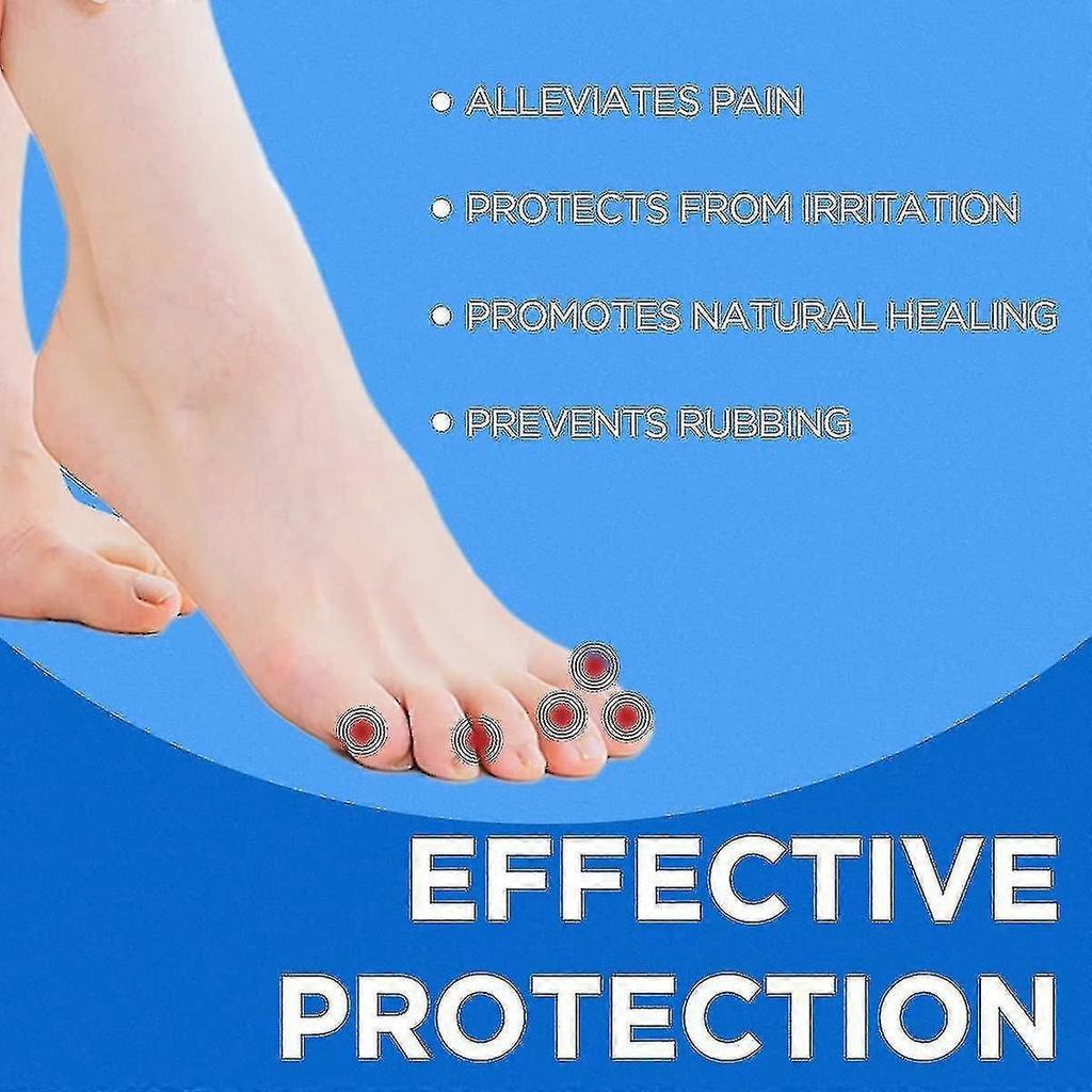 10 Pieces Toe Protector, Gel Toe Protectors To Provide Relief From Missing Or Ingrown Toenails, Corns, Blisters, Hammer Toes (6l/4s,white)