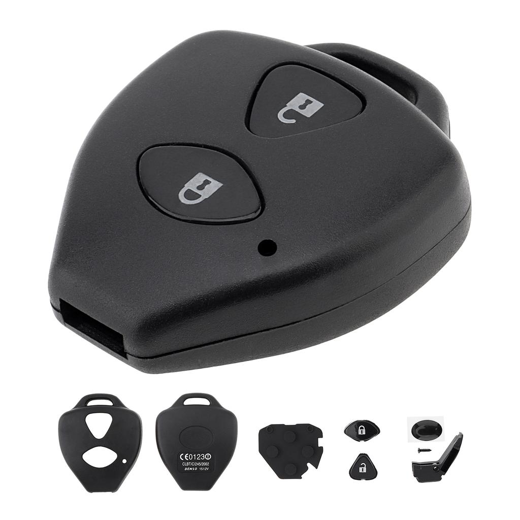 4 Buttons Key Fob Shell Replacement Wear-resistant Universal Fit for Corolla RAV4 Yaris Venza Models