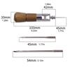 DIY Leather Sewing Awl Kit Waxed Thread Hand Sewing Tools Leather Craft Edge Stitching Belt Strips Shoemaker Canvas Repair Tools