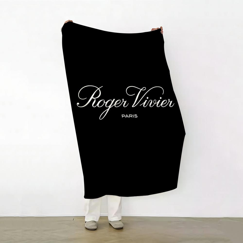 

Brand R ROGER V VIVIER Throw Soft Warm Flannel Fleece Throw Blanket for Sofa Bed Travel Home 75cmx90cm