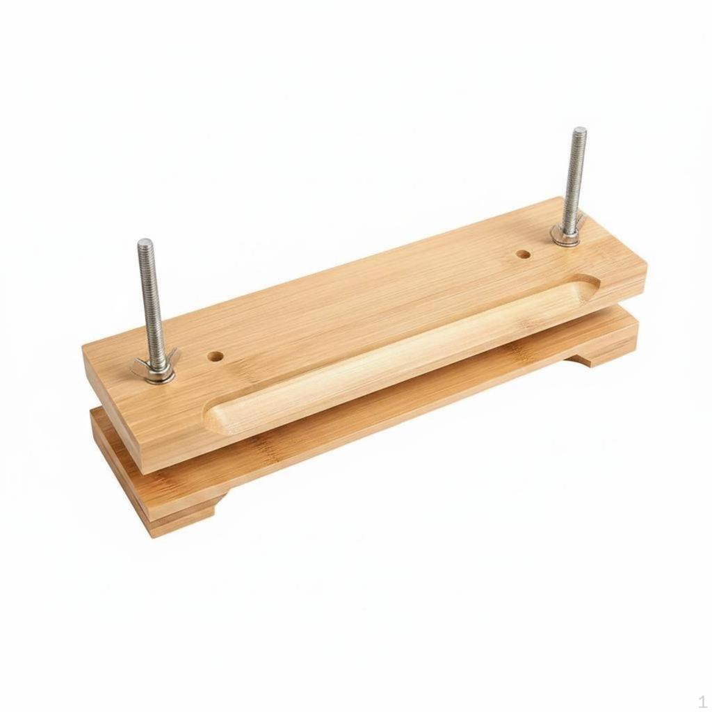 Wooden Bookbinding Press Versatile Use Screw Reversible Manual Paper Clamp for