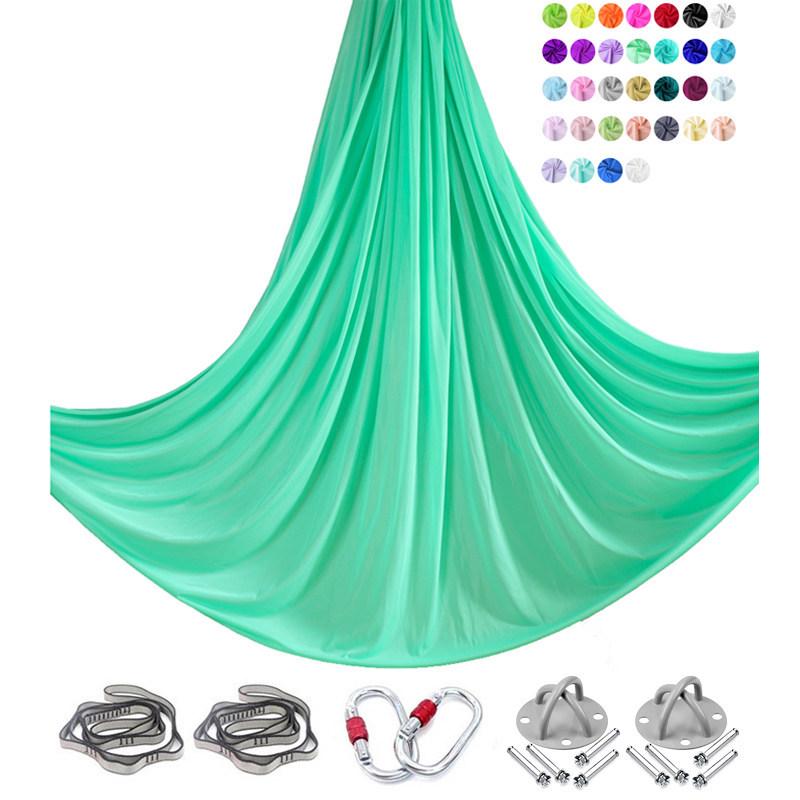 6m Nylon Aerial Yoga Hammock Set for Home and Studio Use