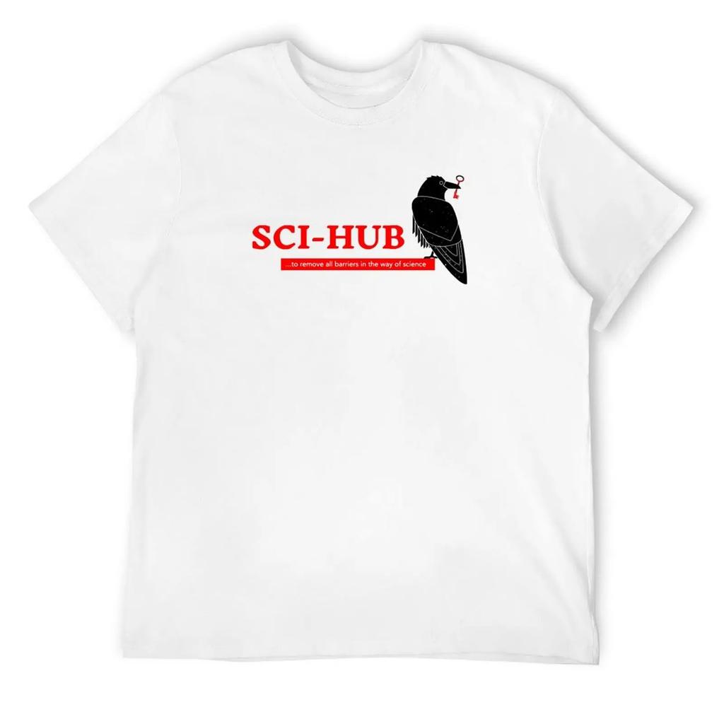 Sci-Hub Raven II T-Shirt anime stuff Funny t-shirt anime t shirts tees plain white t shirts men