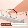 Portable Folding Blue Light Blocking Reading Glasses: Stylish, High-Quality HD Eye Protection for Seniors (100 Degree)