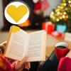 10Pcs Heart Shape Leather Corner Bookmarks Slip Resistant Corner Page Book Marker Corner Protectors for Men Women