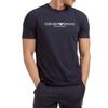 Emporio Armani Logo Letter Print Round Neck Short Sleeve T-Shirt Men Tops Navy-Blue 8N1T61-1J00Z-0922