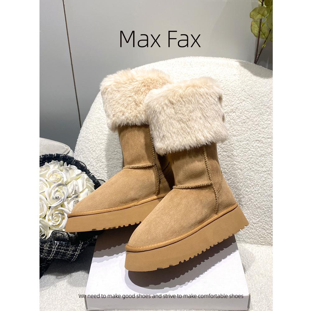 

Wool version~ Warm thick-soled versatile snow boots for women, high cotton shoes for women in winter, and two women wear velvet and thickened boots. 40