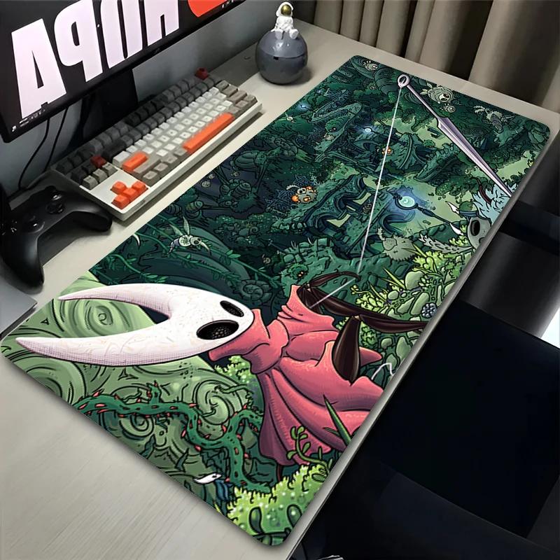 Tappetino Mouse Laptop Kawaii Accessori Gaming Mousepad Gioco per Computer Hollow Knight Tappeto Tastiera Ufficio PC Anime Tappetino Esteso per Scrivania
