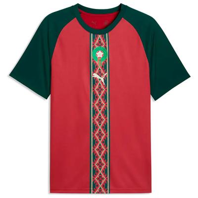 PUMA Marruecos 25/26 Pre Match T-Shirt 100% Recycled Polyester Red