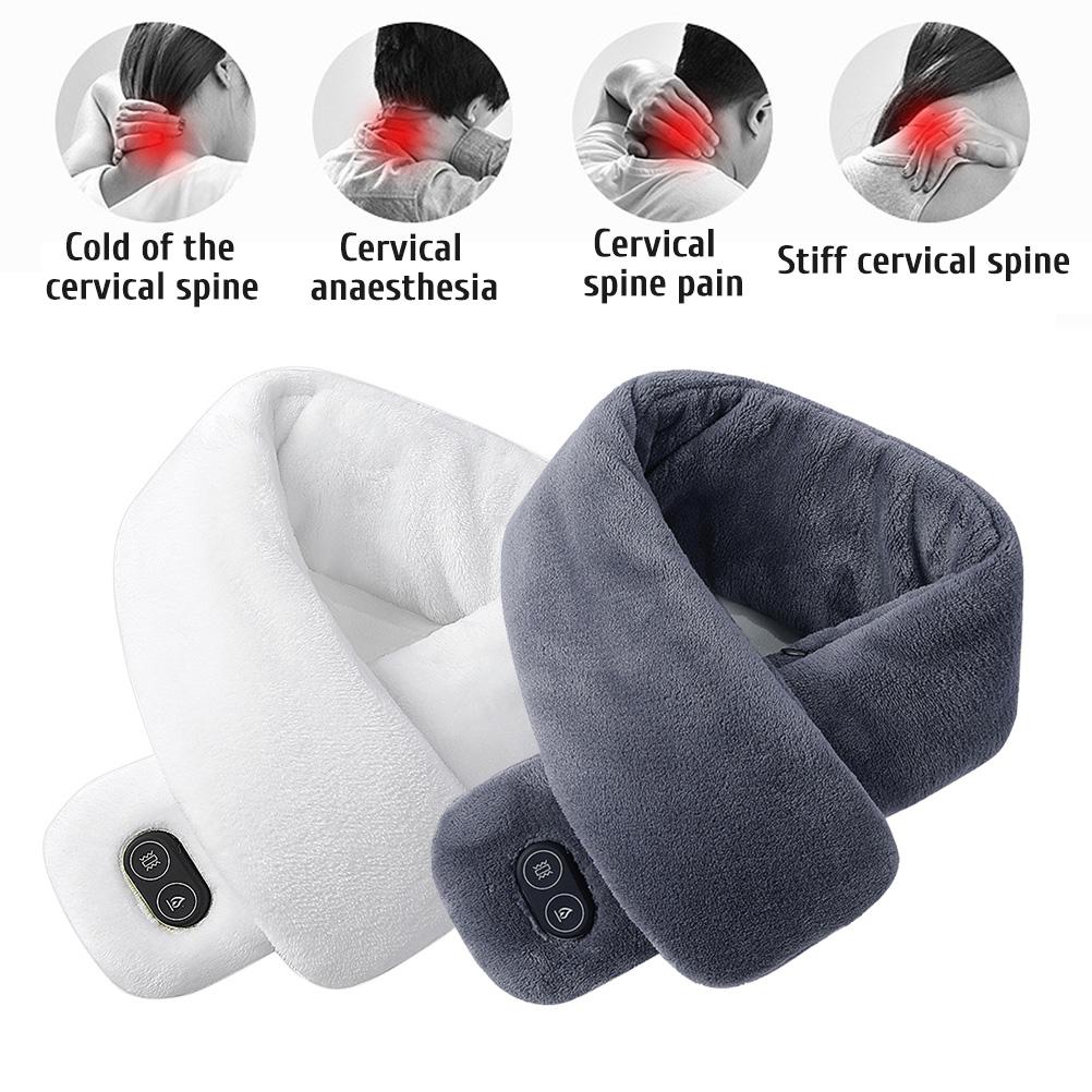 Heated Scarfs Rechargeable Heating Scarf USB Charging Lightweight Soft Scarf for Men Women