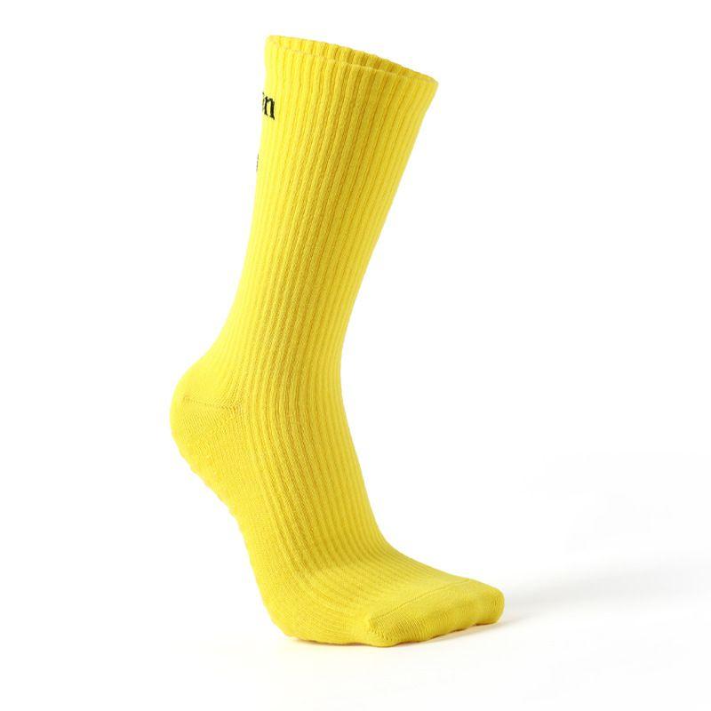

Meikan Beautiful Yoga Socks Non Slip Professional Women Pilates Non-Slip Socks Fall and Winter Knee Socks Sports Pressure Socks Yellow
