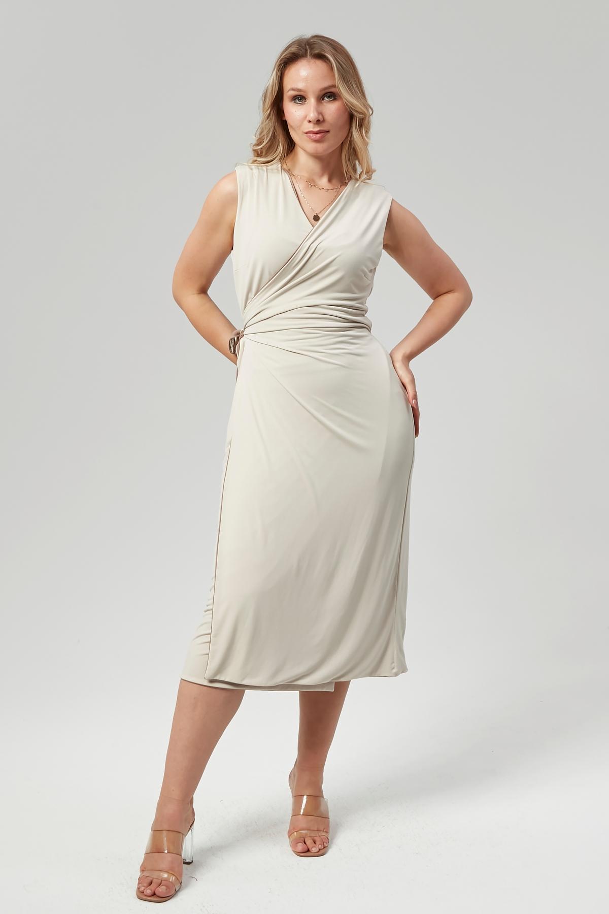 

Valentina Sleeveless Dress Lyn Mama 42 бежевий/верблюд