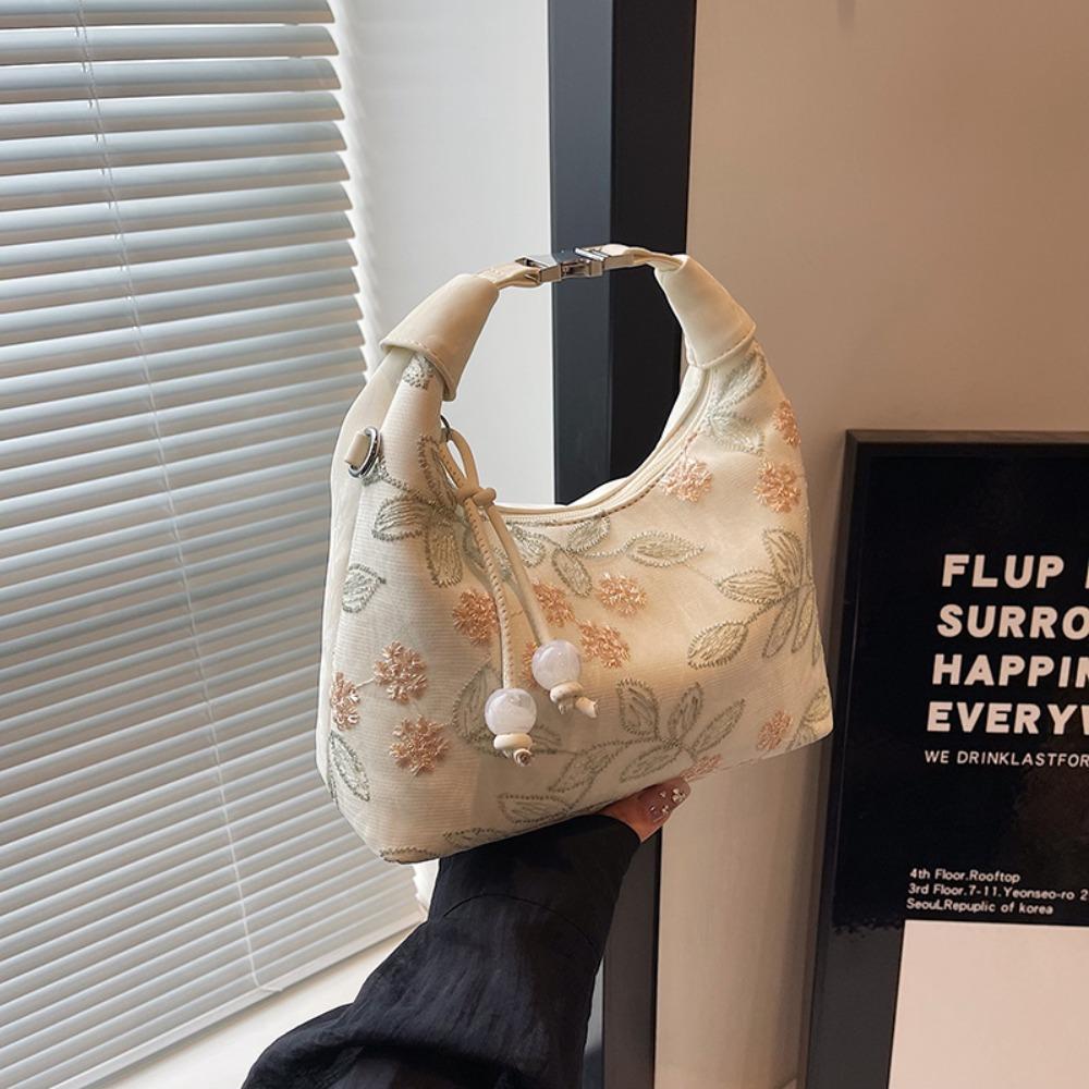 Canvas Chinese Style Handbag Embroidered Cheongsam Bag Retro Hanfu Embroidery Handbag  Women