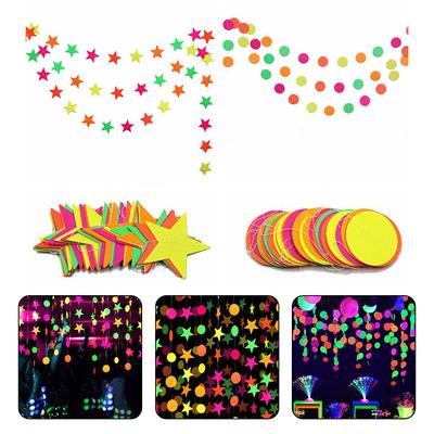 Glow Neon Garland Party Decor Blacklight Fluorescent