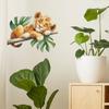 Wall Decoration Stickers for A Children's Bedroom Featuring A Sleeping Little Lion on A Cartoon Tree Branch