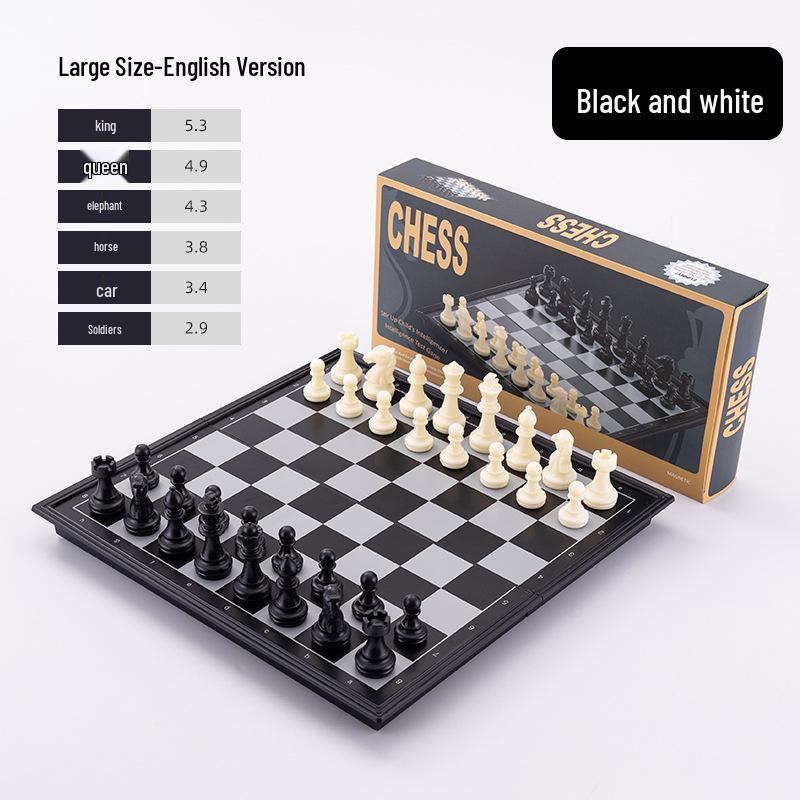 Portable Eco-friendly Travel Chess Set with International Design