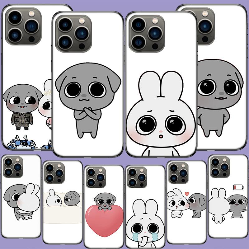 Cute Cartoon K-Kkamang Phone Case For Iphone 17 Air 15 Pro 14 Plus 16 Pro Max 12 13 Mini 11 16E X XS Cover Cute Fundas