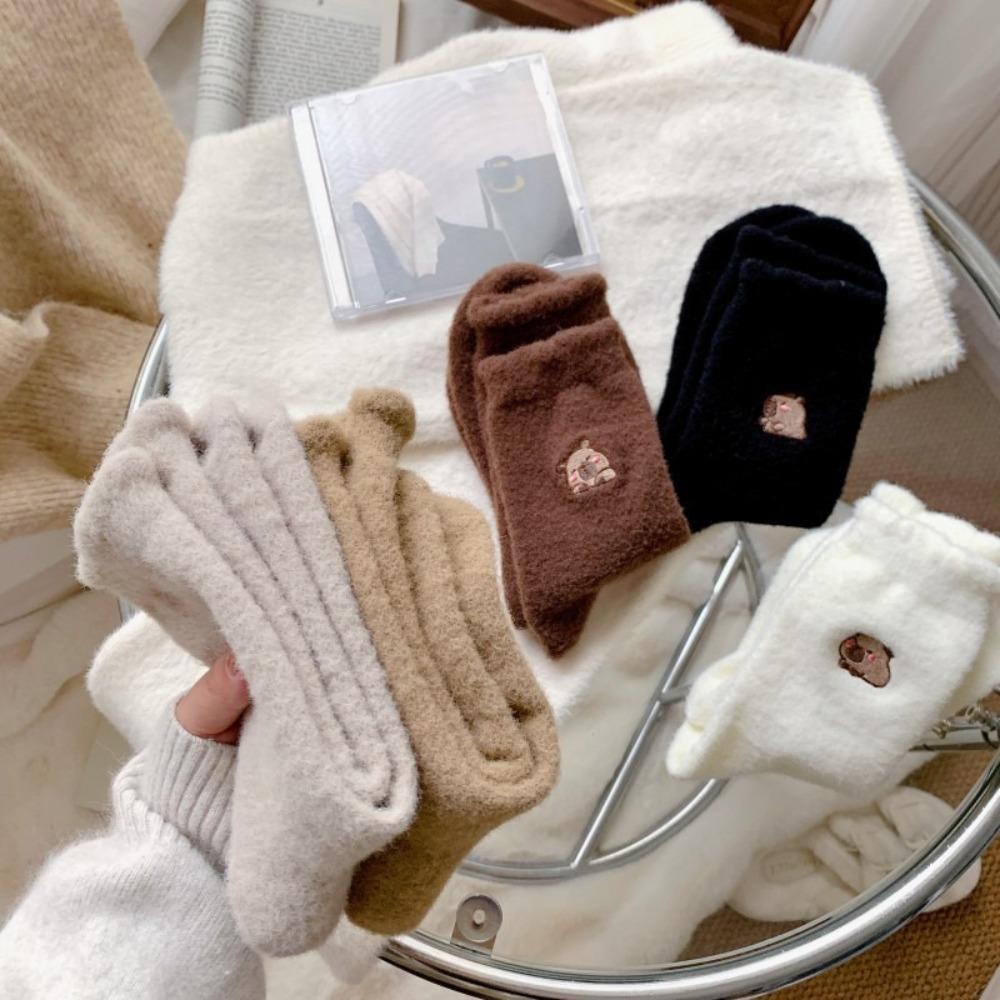 Tykk Gulv Sove Sokk Lue Capybara Midtsokker Fritidssokker Vintersokker Høst Vinter