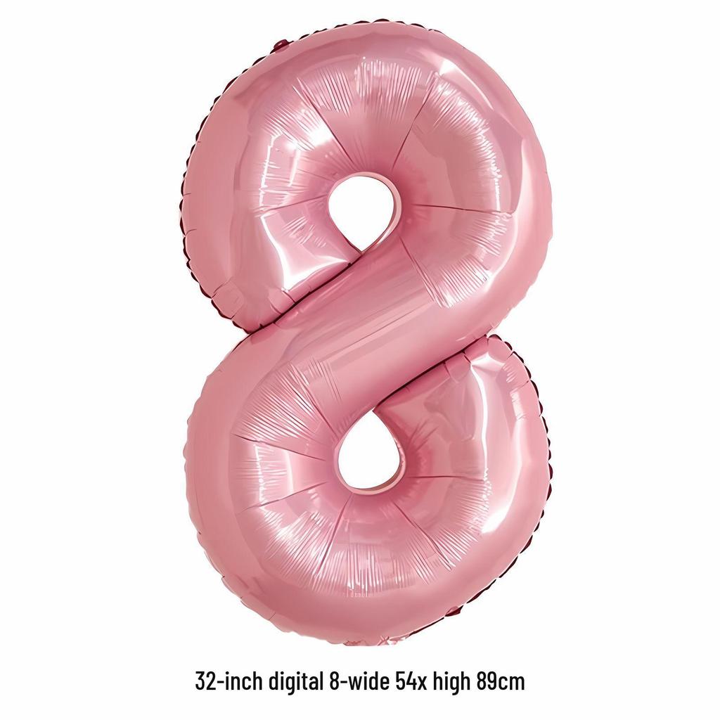 32-Inch White Number '40' Birthday Balloon, Aluminum Foil Party Decoration Prop