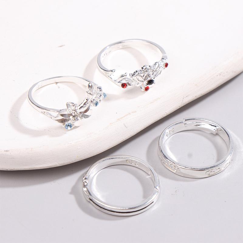 1Pair Anime Grandmaster Of Demonic Cultivation Ring Wei Wuxian Lan Wangji Cosplay Unisex Rings Mo Dao Zu Shi Jewelry Prop