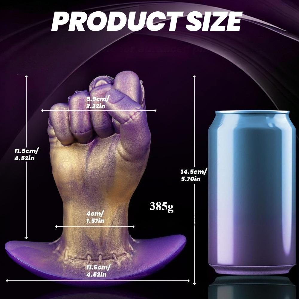 Alien Oversized Vibrating Anal Plug - Fist Shape Remote Control Silicone Toy, Large Butt Plug for Men, BDSM AV Adult Sex Toy