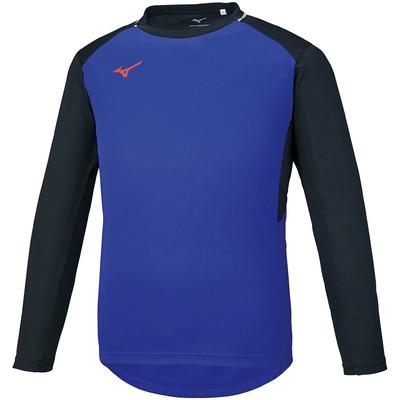 Mizuno Linha Profissional Campo de Futebol Prática Longa Visão Tamanho 150 Camiseta, Manga, Camiseta, Júnior, P2MA1506, Violeta,