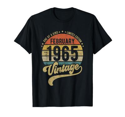 Reto's 57th Birthday 57 Years Old Born In February 1965 T-shirt