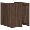 Nightstand Brown Oak Effect 45 x 50 x 50 cm Engineered Wood